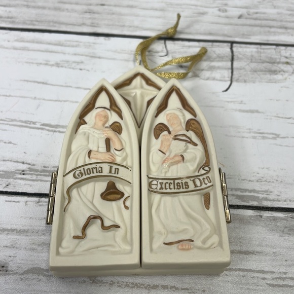 HALLMARK “In Excelsis Deo” 2003 vintage Christmas ornament ceramic - Picture 6 of 7
